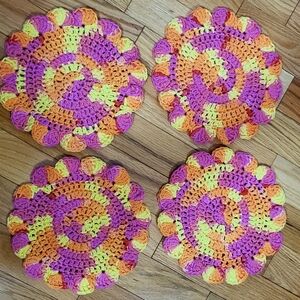 Dish Cloths - Crochet - set of 4